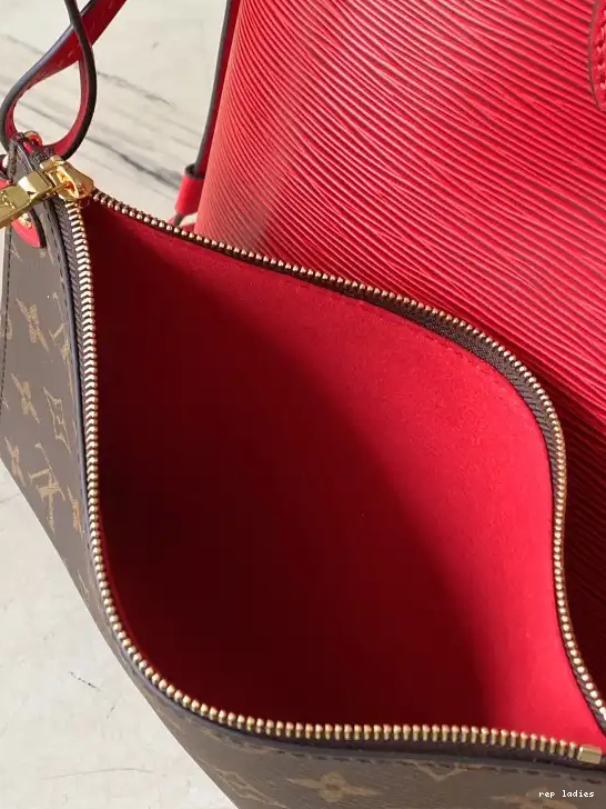 Cheap MM-31*28*14cm LOUIS VUITTON NEVERFULL 0530